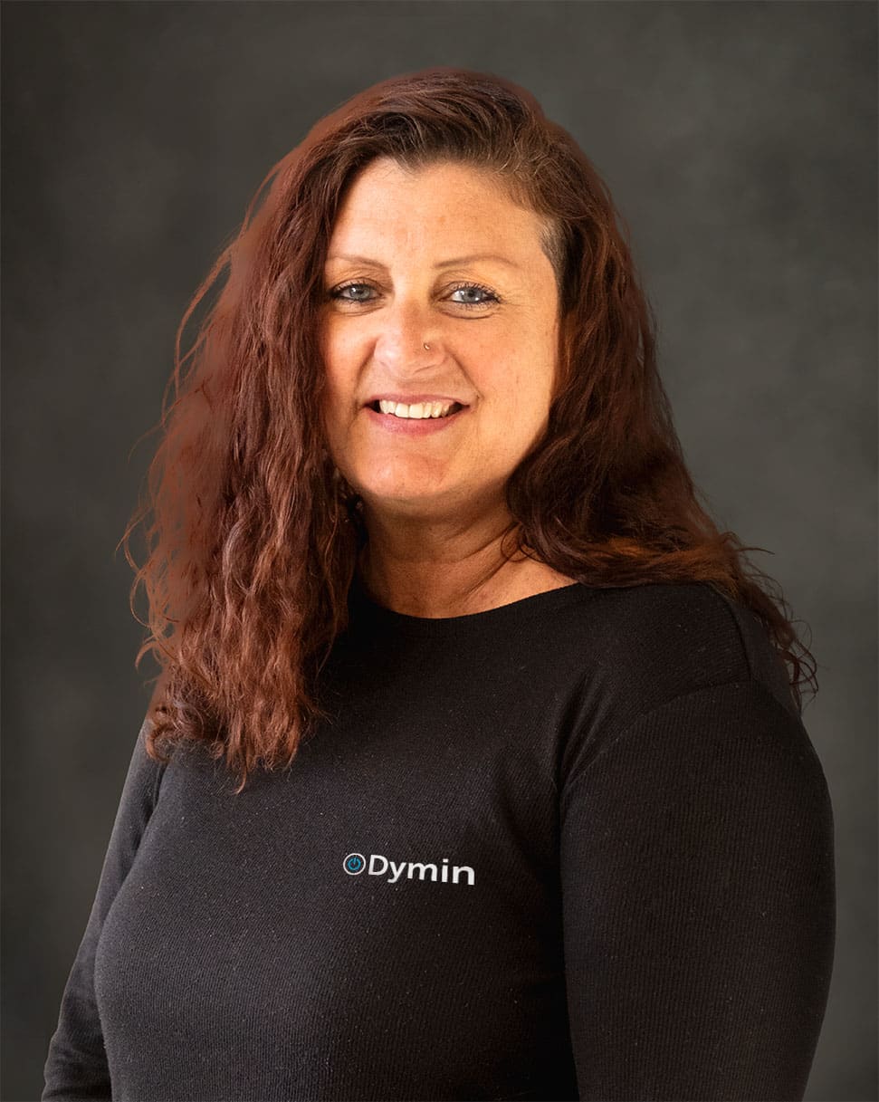 a woman with long hair wearing a black shirt