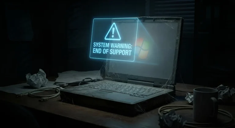 a laptop computer sitting on top of a wooden desk